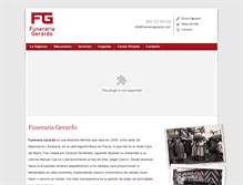 Tablet Screenshot of funerariagerardo.com
